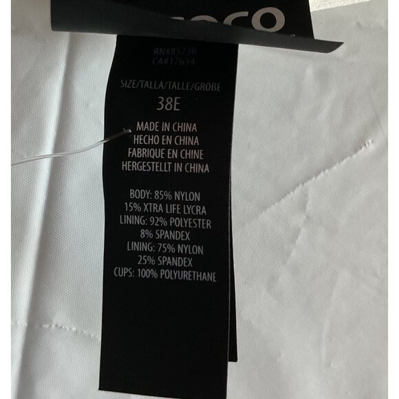 NWT Coco Reef PerfectionFit Tropical Palm Print Tankini Top Adjustable Strap 38E - Picture 7 of 12